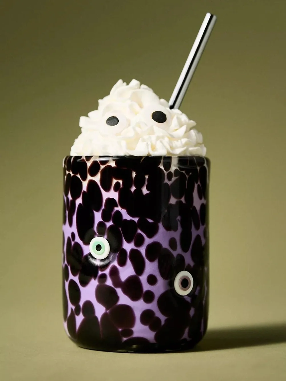Anthropologie Mystic Evil Eye Icon Juice Glass Halloween